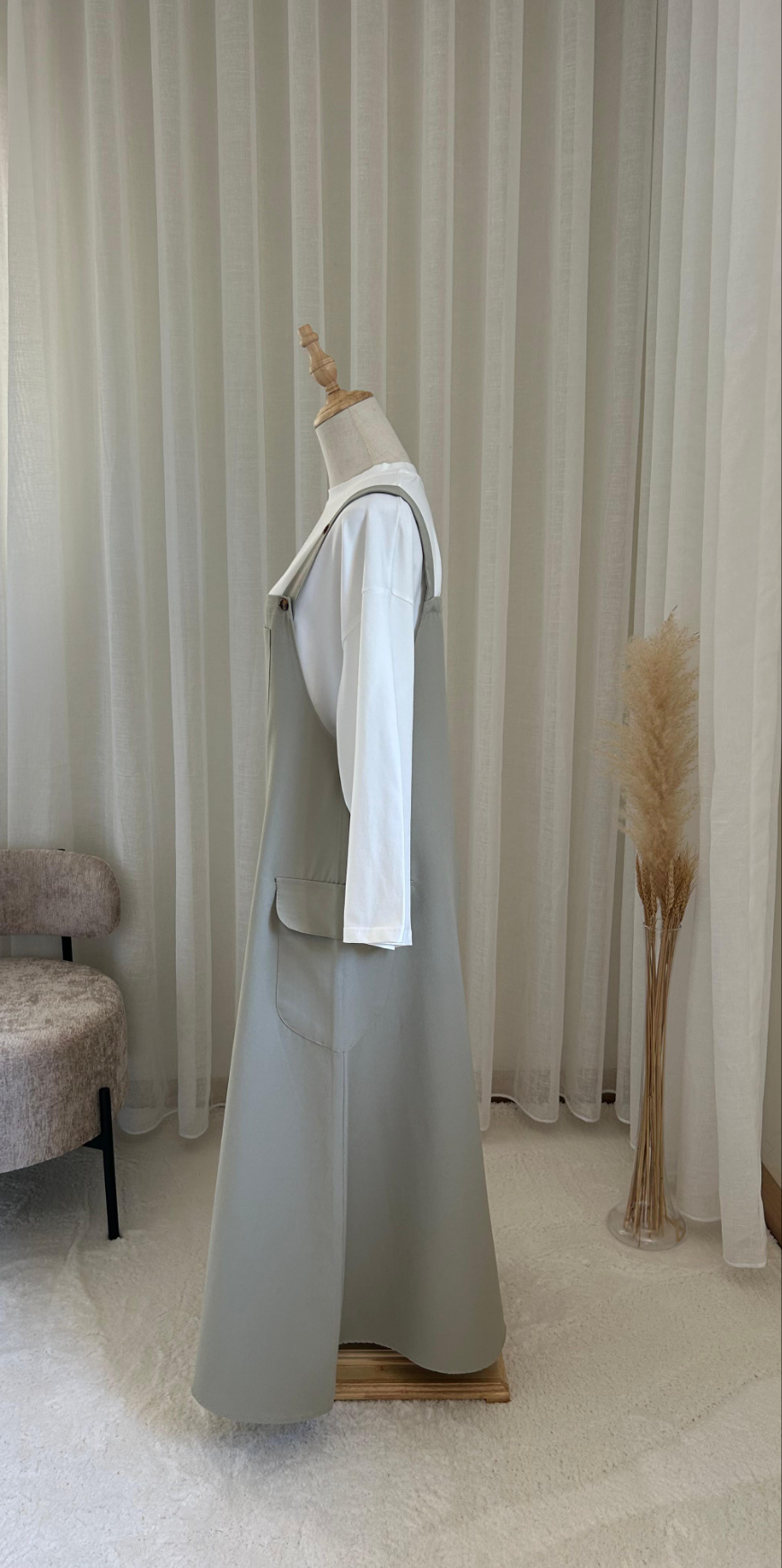 Robe Salopette Vert d'eau