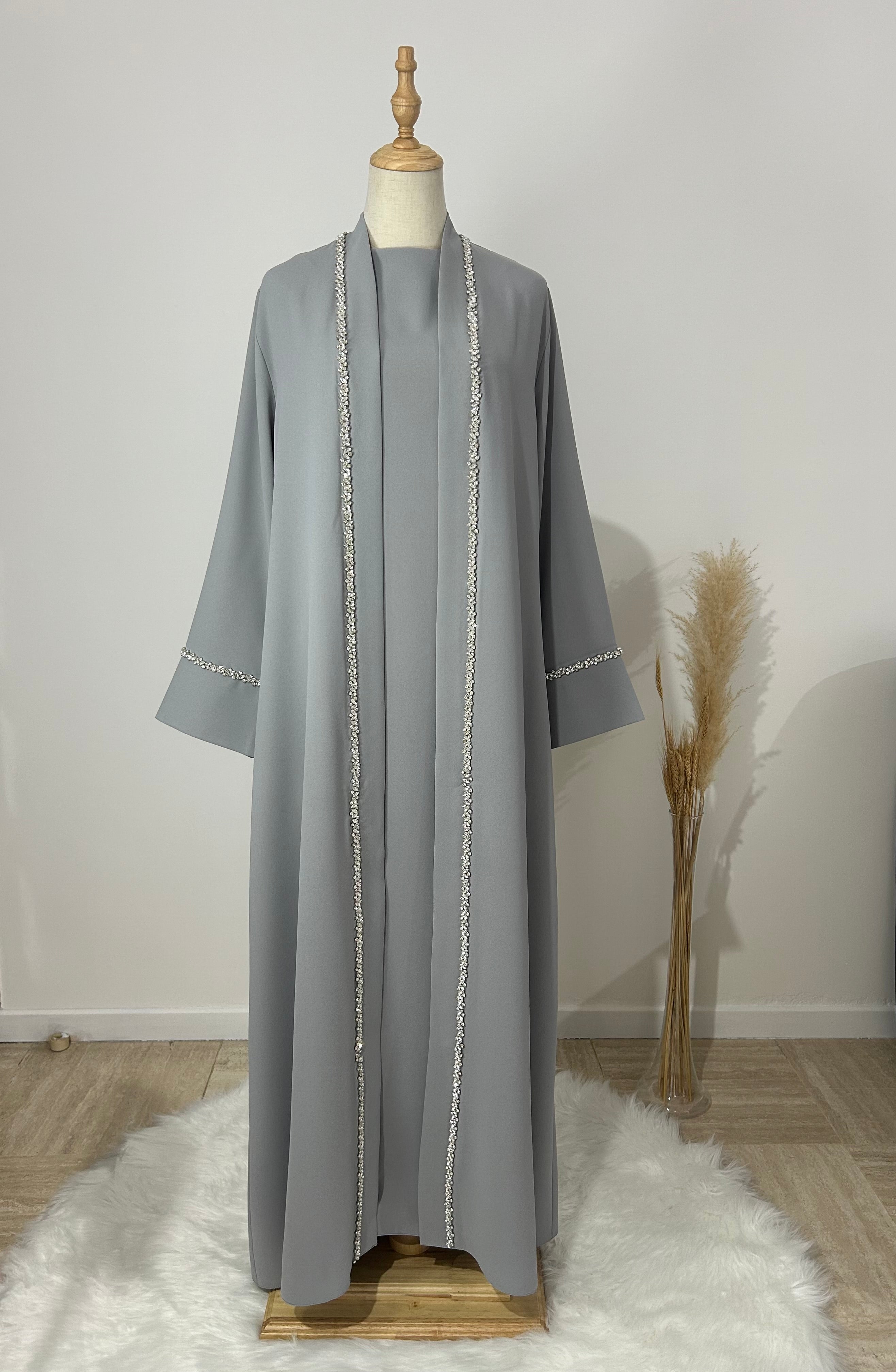 Abaya Emirats gris