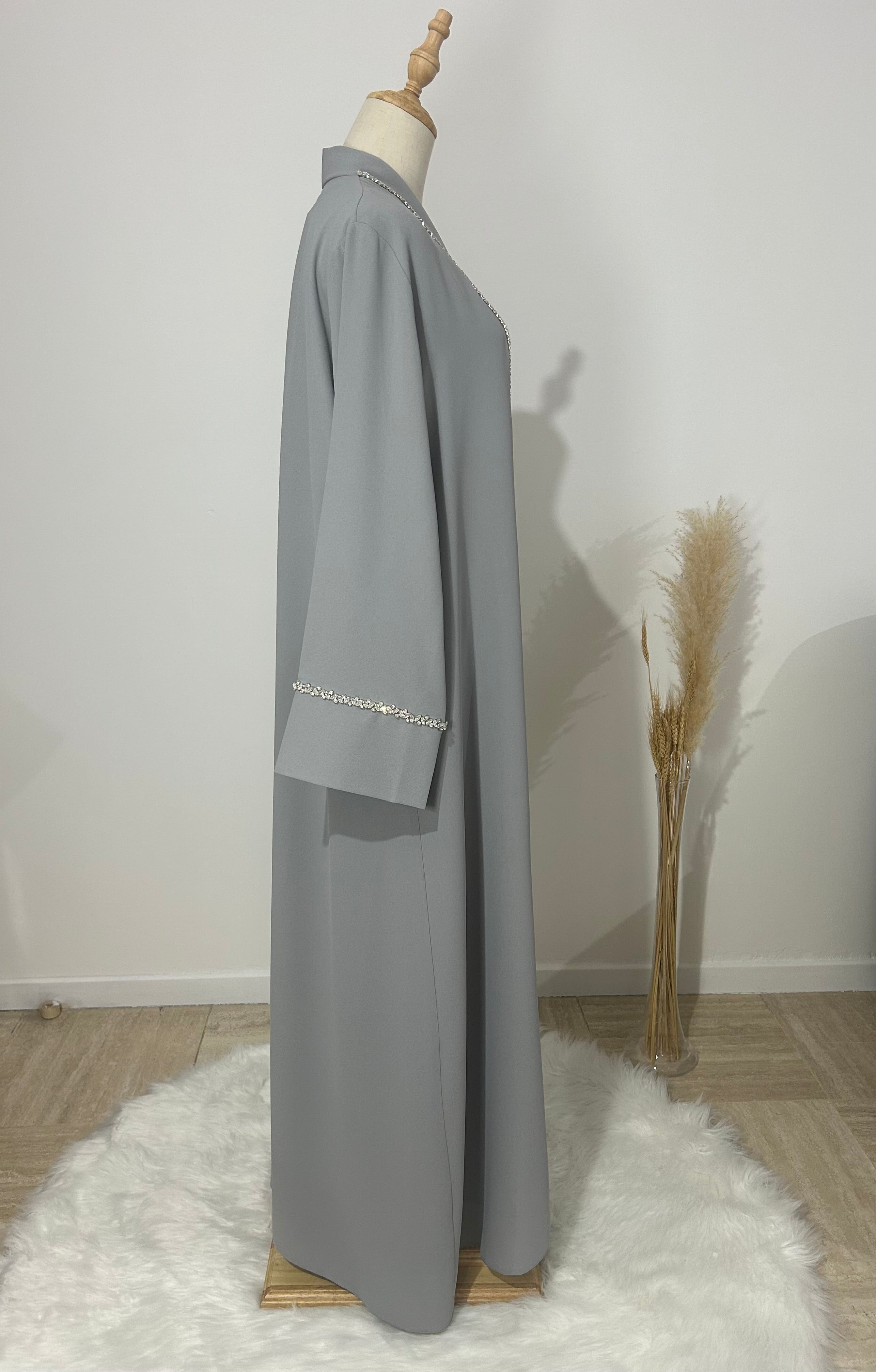 Abaya Emirats gris