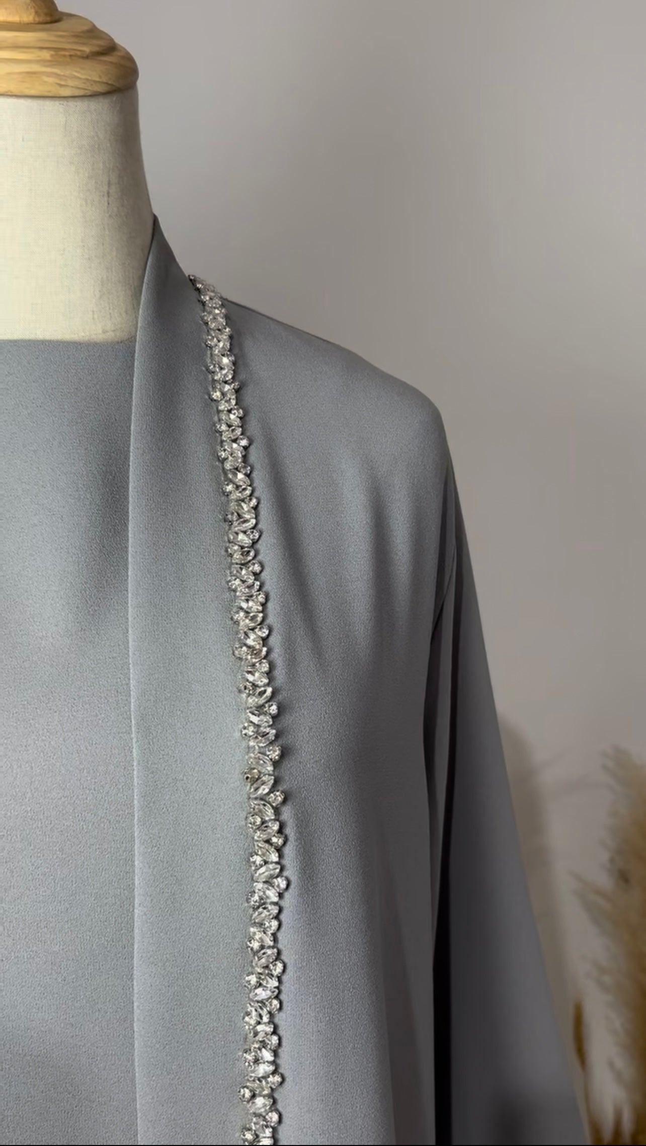 Abaya Emirats gris