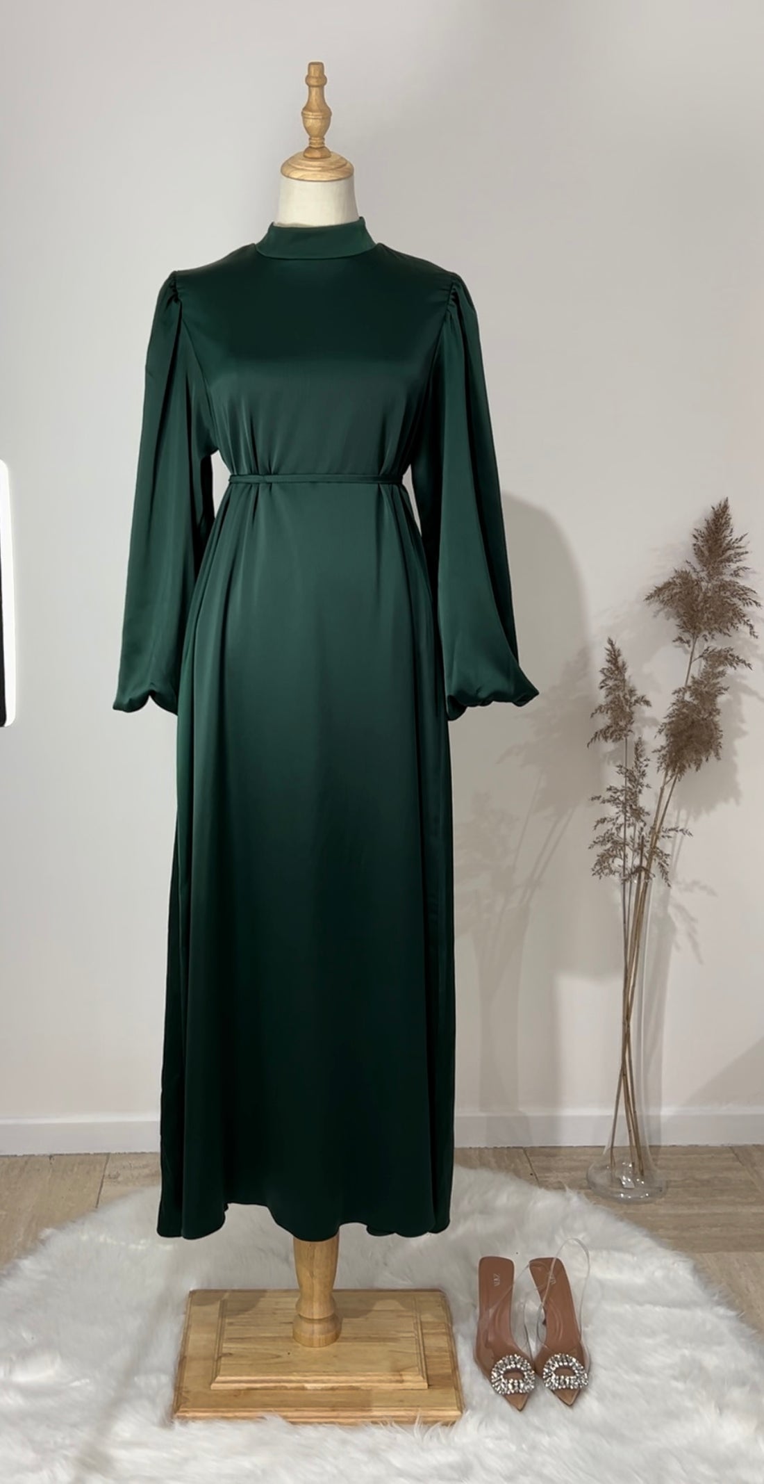 Robe satinée