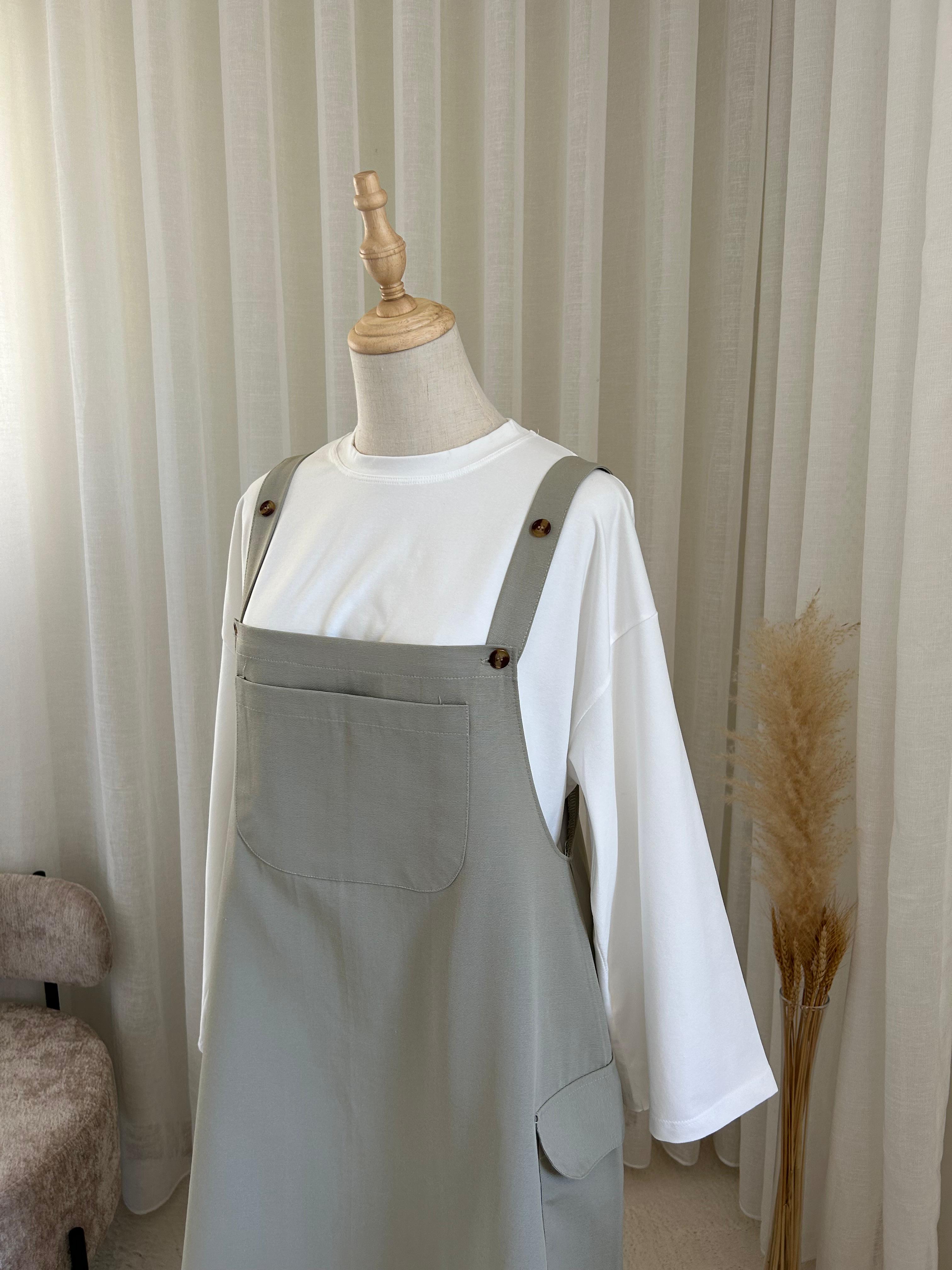 Robe Salopette Vert d'eau